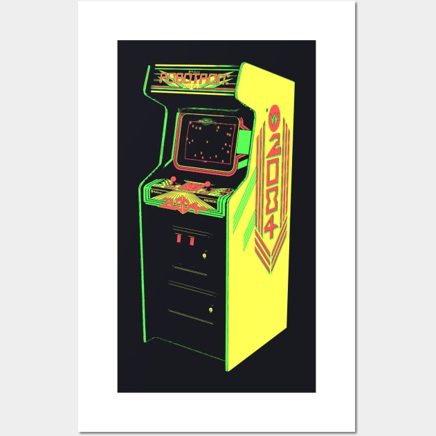 Robotron Retro Arcade Game 2.0 Wall Art by C3D3sign